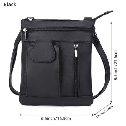 Crossbody Bag for Women – Genuine Leather, Adjustable Strap – detail view 30