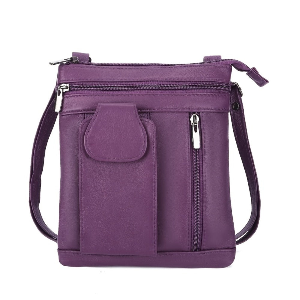 Crossbody Bag for Women – Genuine Leather, Adjustable Strap – detail view 11