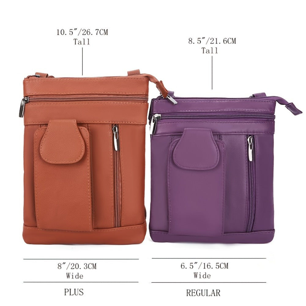 Crossbody Bag for Women – Genuine Leather, Adjustable Strap – alternate view