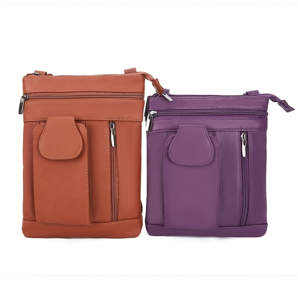 Crossbody Bag for Women – Genuine Leather, Adjustable Strap – detail view 3