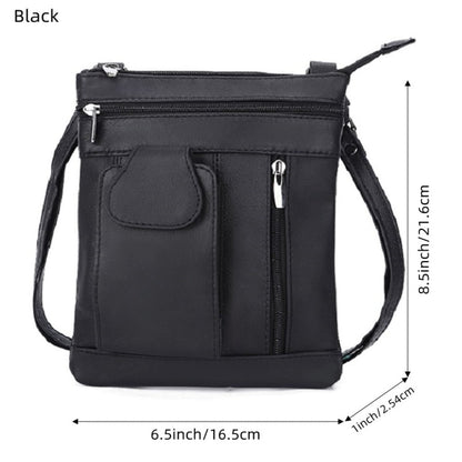 Crossbody Bag for Women – Genuine Leather, Adjustable Strap – detail view 6