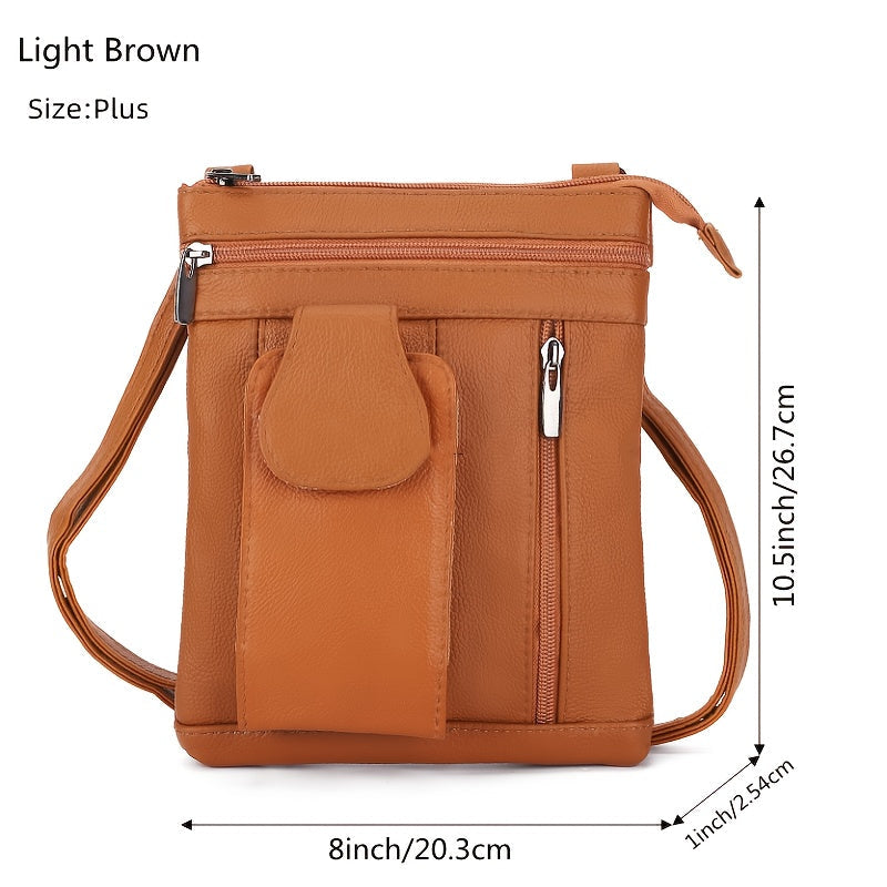 Crossbody Bag for Women – Genuine Leather, Adjustable Strap – detail view 25