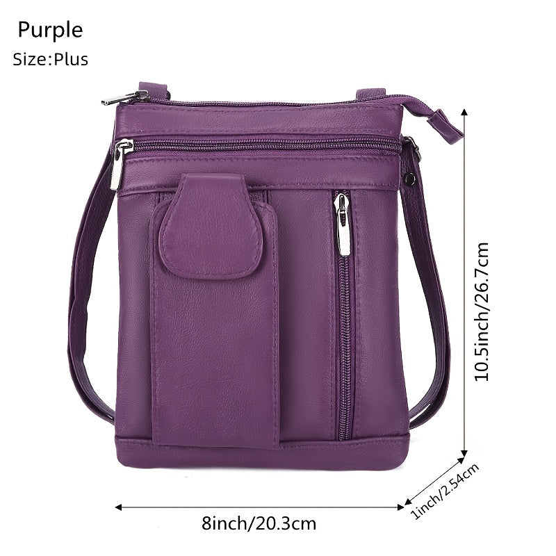 Crossbody Bag for Women – Genuine Leather, Adjustable Strap – detail view 29