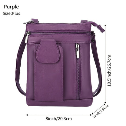 Crossbody Bag for Women – Genuine Leather, Adjustable Strap – detail view 29