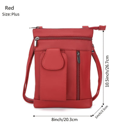 Crossbody Bag for Women – Genuine Leather, Adjustable Strap – detail view 28