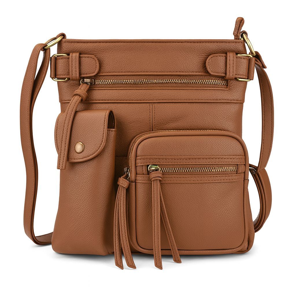Crossbody Bag for Women – Genuine Leather, Adjustable Strap – detail view 45