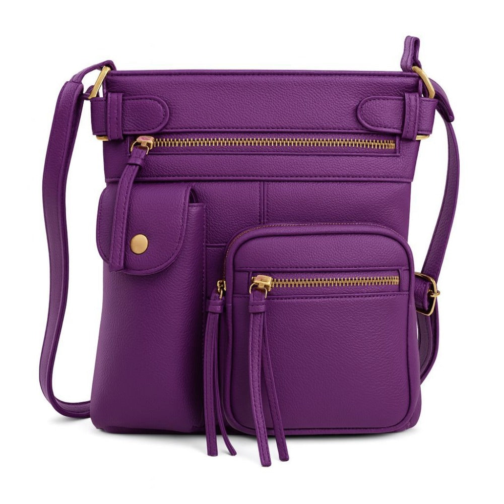 Crossbody Bag for Women – Genuine Leather, Adjustable Strap – detail view 16