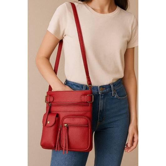 Crossbody Bag for Women – Genuine Leather, Adjustable Strap – alternate view