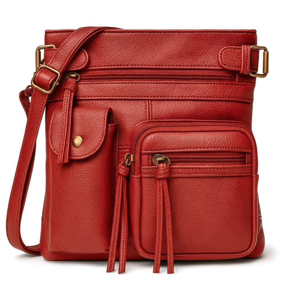 Crossbody Bag for Women – Genuine Leather, Adjustable Strap – detail view 30
