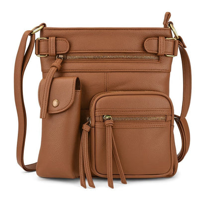 Crossbody Bag for Women – Genuine Leather, Adjustable Strap – detail view 5
