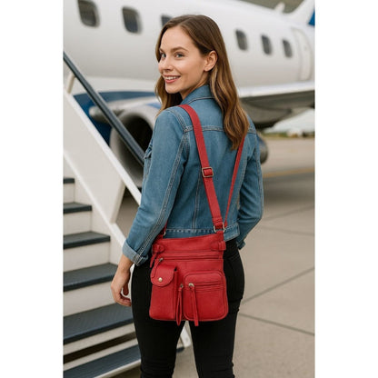 Crossbody Bag for Women – Genuine Leather, Adjustable Strap – detail view 6