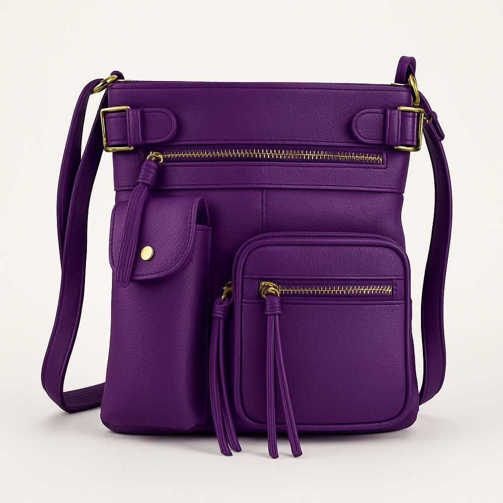Crossbody Bag for Women – Genuine Leather, Adjustable Strap – detail view 43