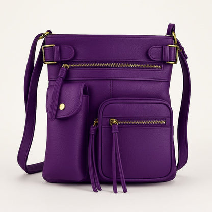 Crossbody Bag for Women – Genuine Leather, Adjustable Strap – detail view 43