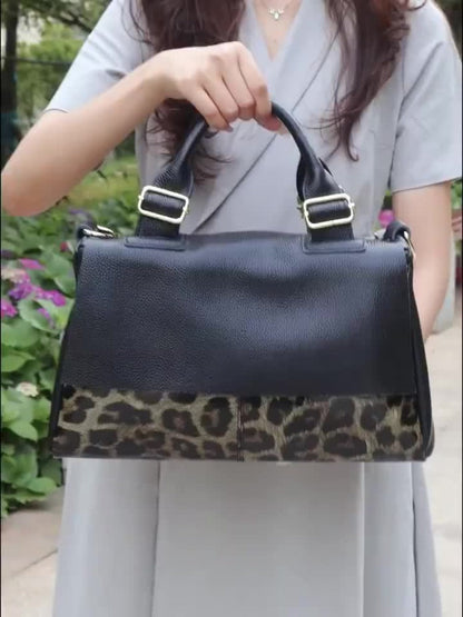 Crossbody Bag for Women – Genuine Leather, Genuine Leather Boston Top Handle – detail view 12