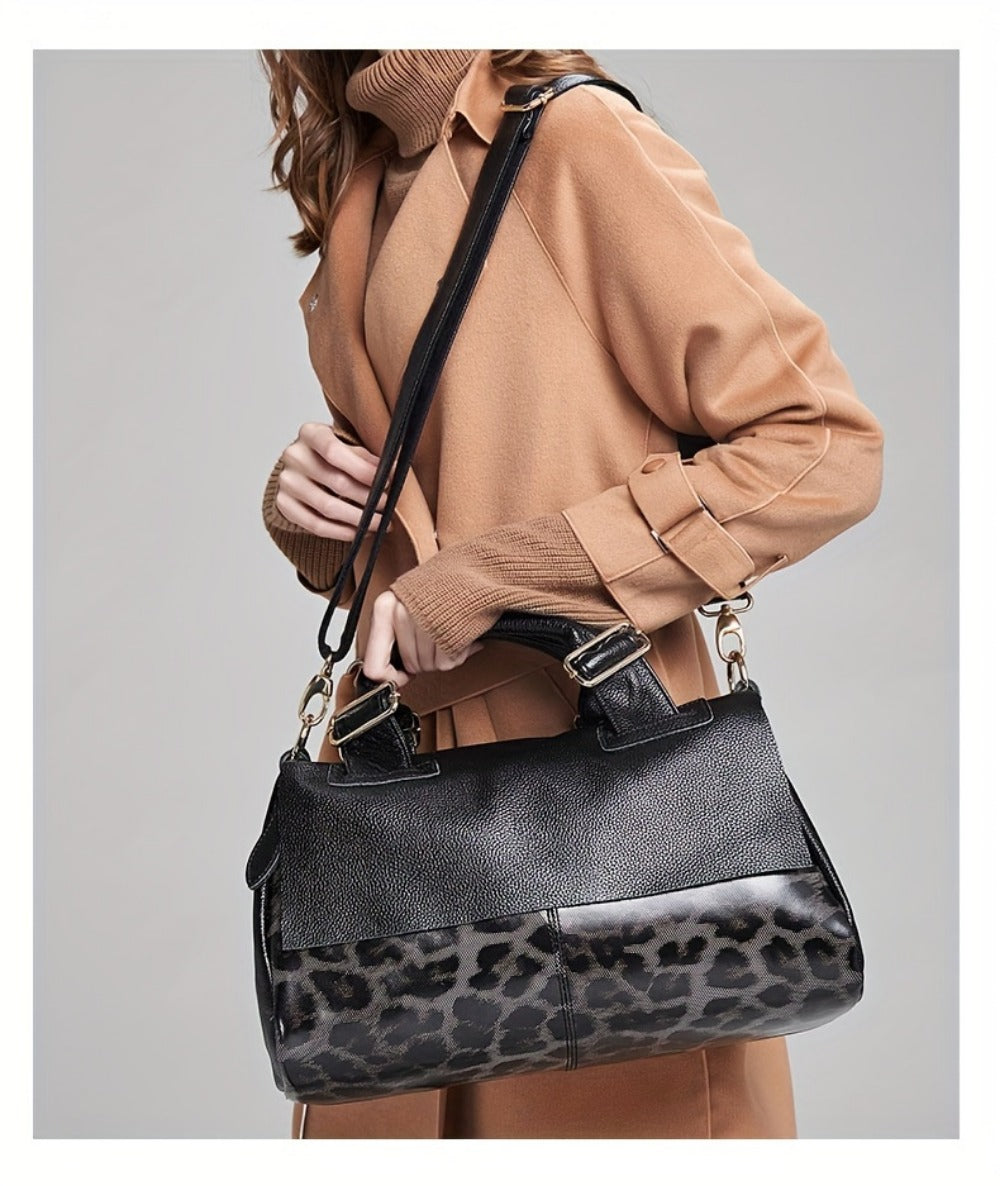 Crossbody Bag for Women – Genuine Leather, Genuine Leather Boston Top Handle – detail view 14