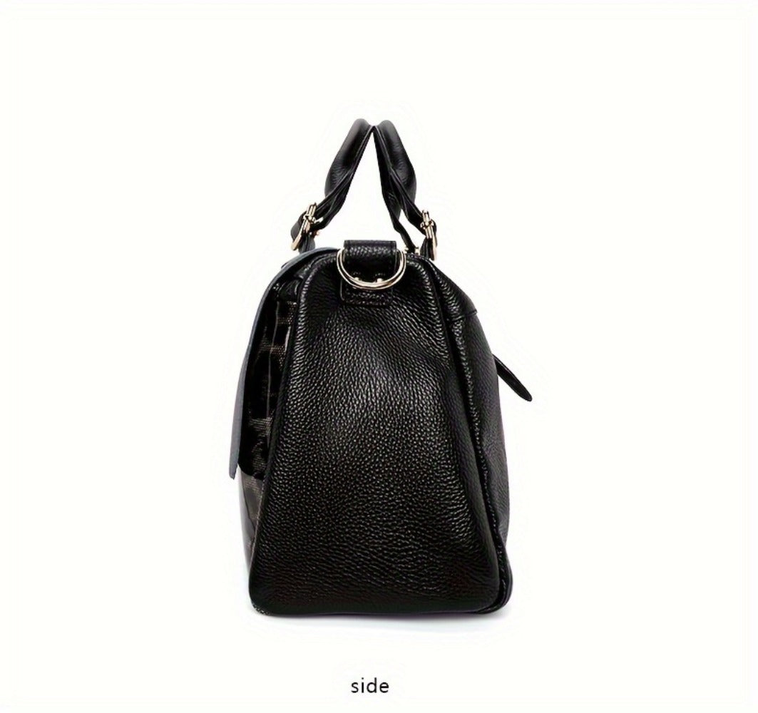 Crossbody Bag for Women – Genuine Leather, Genuine Leather Boston Top Handle – detail view 22