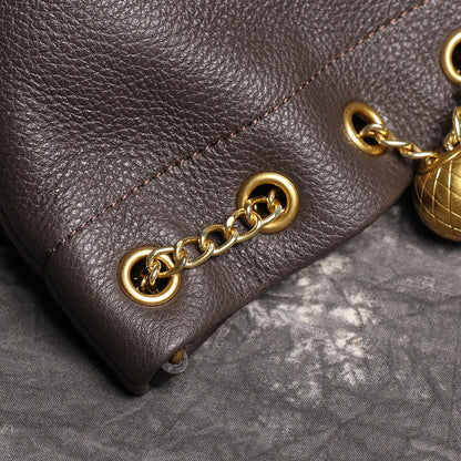 Crossbody Bag for Women – Genuine Leather, Genuine Leather Bucket Handmade Cowhide – detail view 31