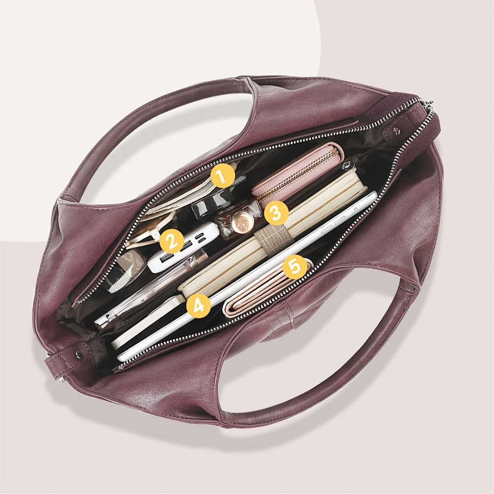 Crossbody Bag for Women – Genuine Leather, Adjustable Strap – detail view 16