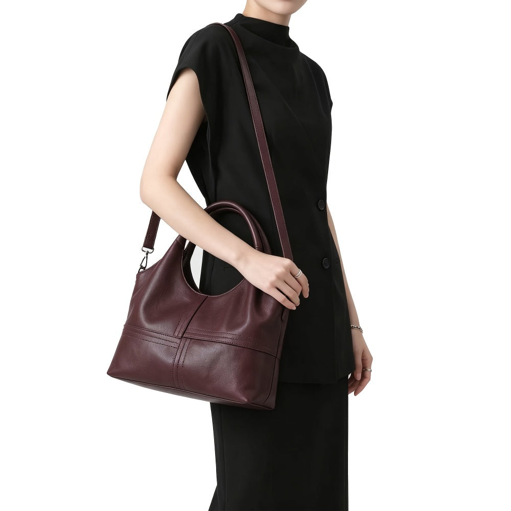 Crossbody Bag for Women – Genuine Leather, Adjustable Strap – detail view 3