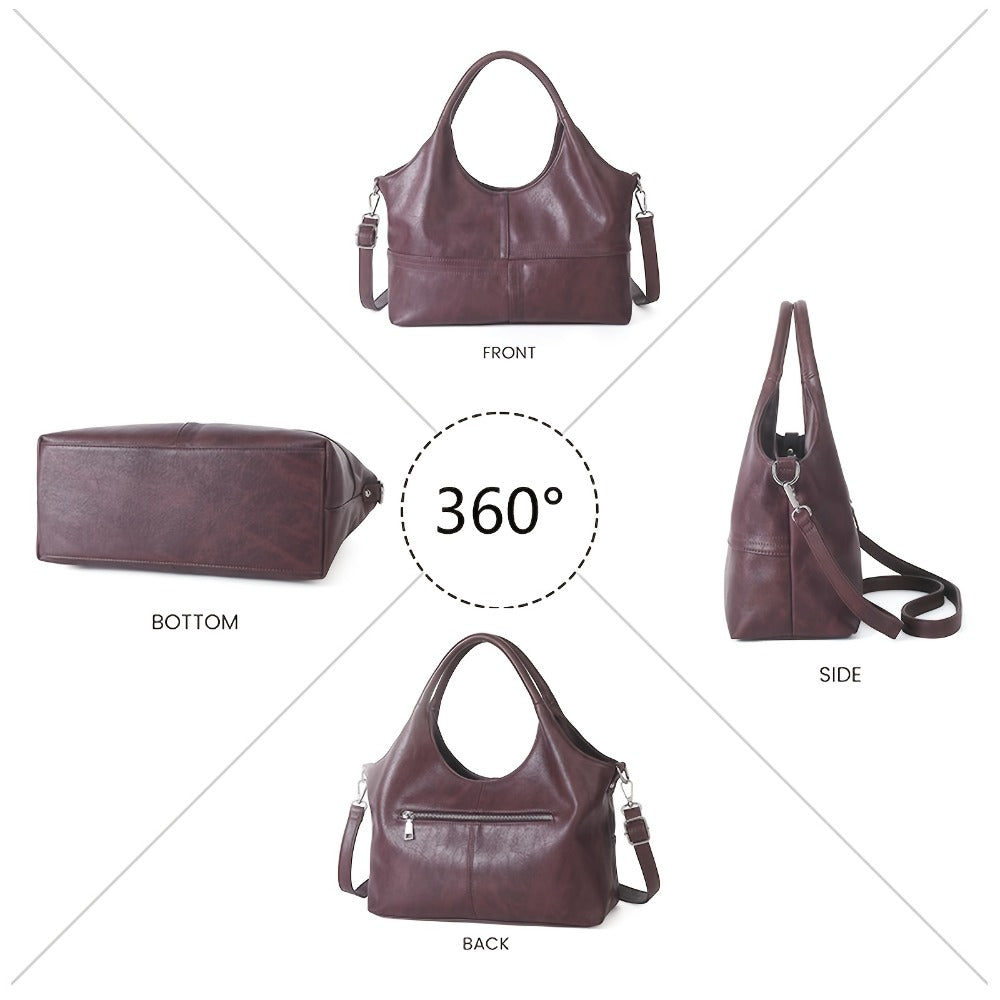 Crossbody Bag for Women – Genuine Leather, Adjustable Strap – detail view 6