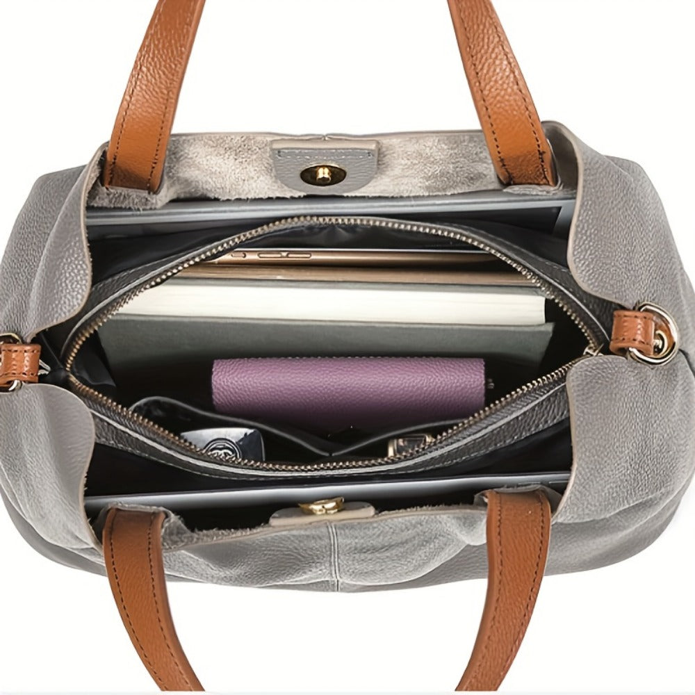 Crossbody Bag for Women – Genuine Leather, Large Capacity, for Travel & Work – detail view 14