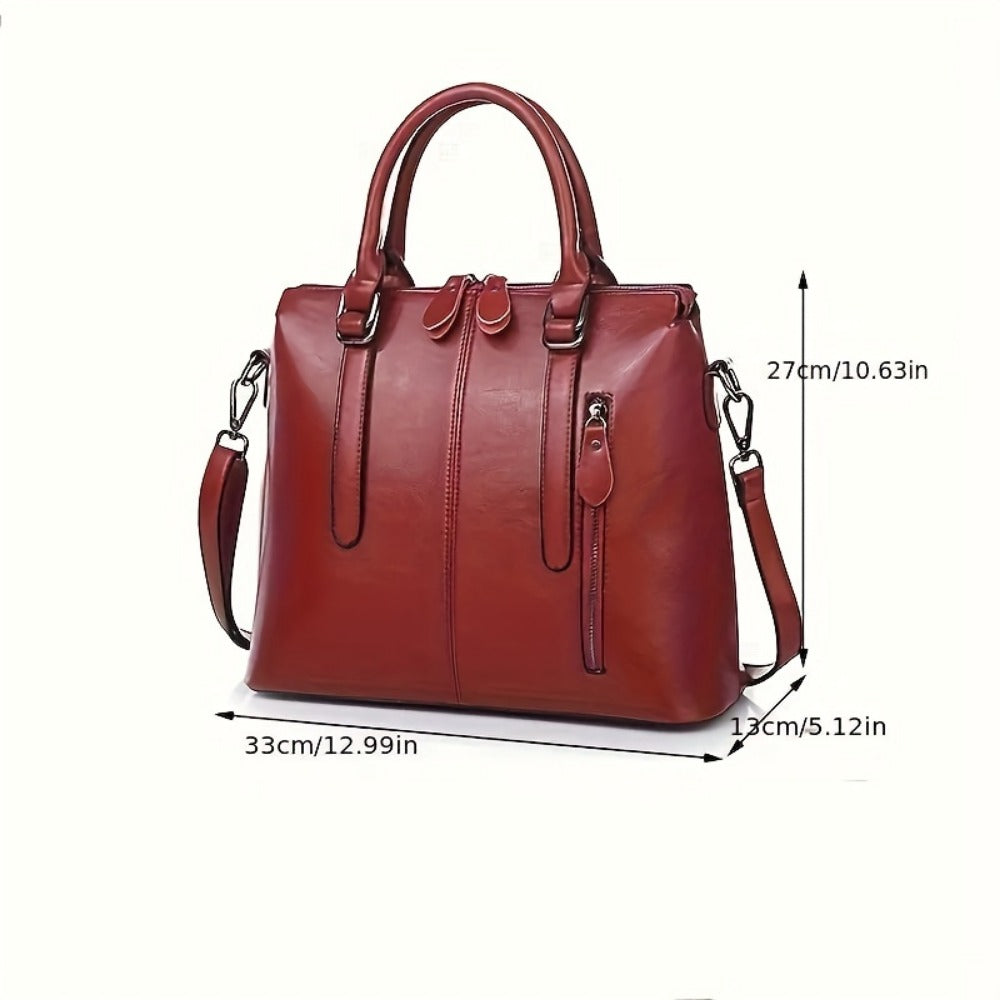 Crossbody Bag for Women – Genuine Leather, for Travel & Work – detail view 5