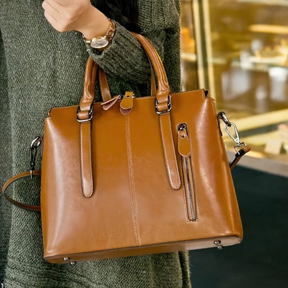 Crossbody Bag for Women – Genuine Leather, for Travel & Work – detail view 8