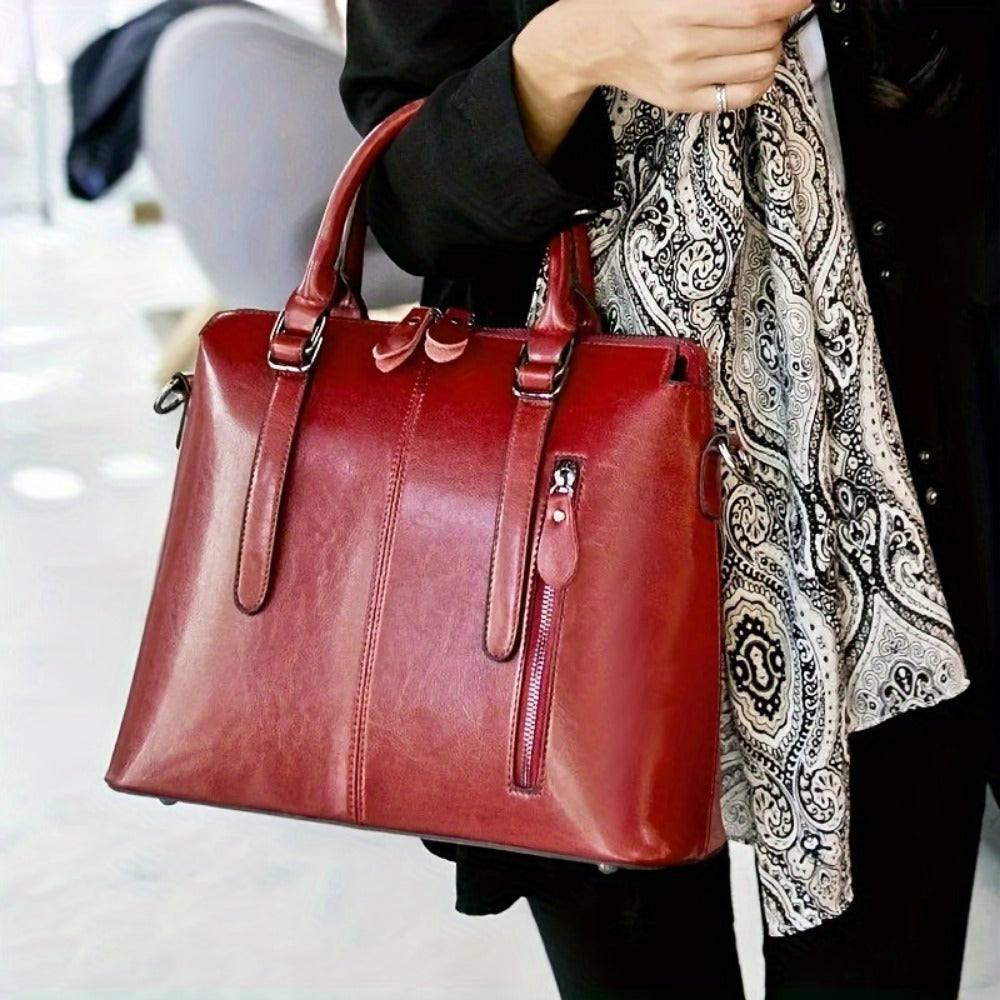 Crossbody Bag for Women – Genuine Leather, for Travel & Work – front view