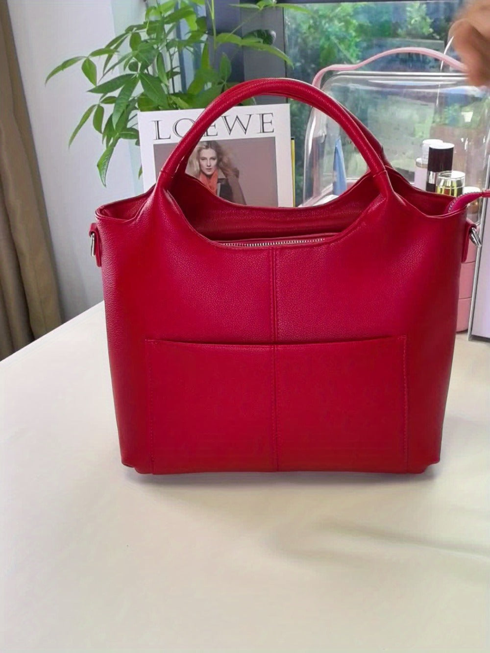 Crossbody Bag for Women – Genuine Leather, Large Capacity, for Work – detail view 14
