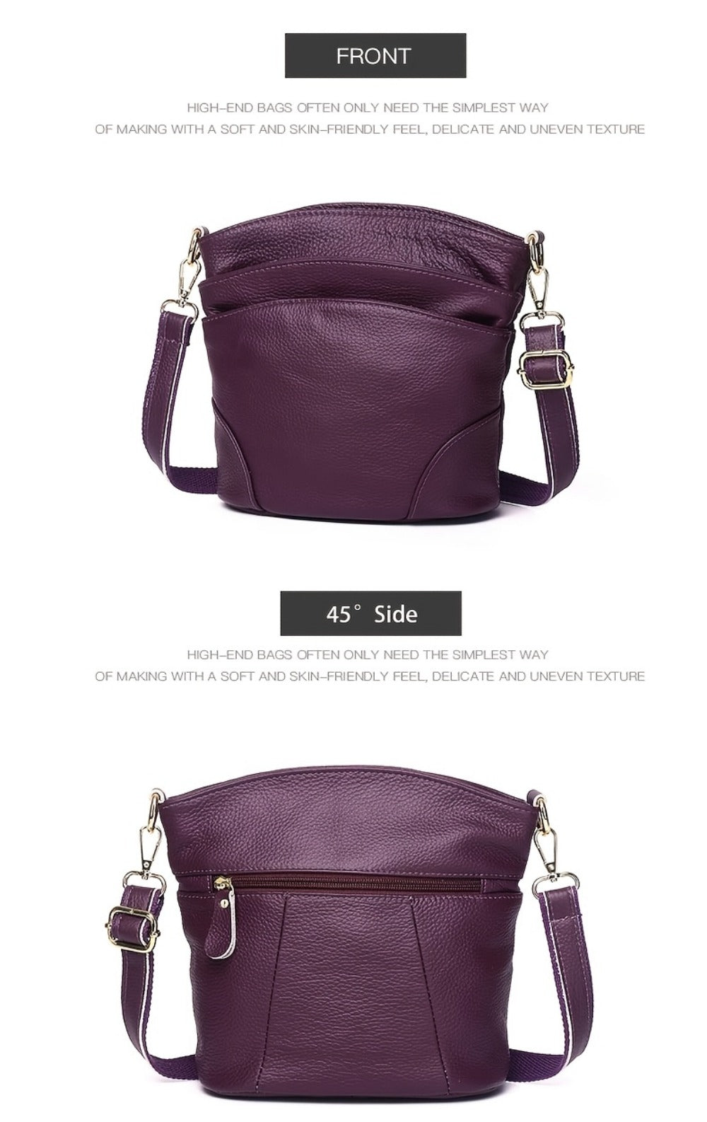 Crossbody Bag for Women – 5 Colors, Genuine Leather – detail view 23