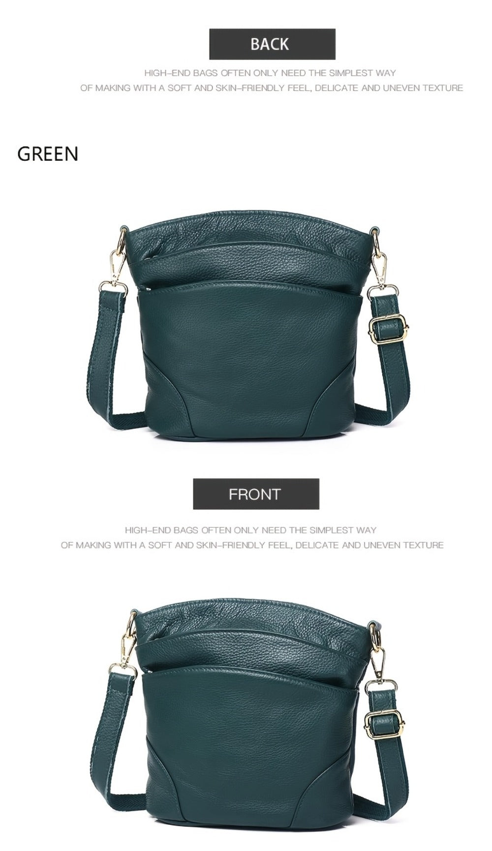 Crossbody Bag for Women – 5 Colors, Genuine Leather – detail view 24