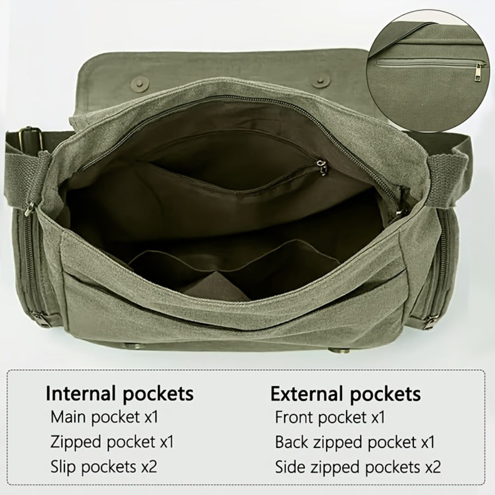 Crossbody Bag for Women – Genuine Leather, Large Capacity, Lightweight, for Travel & – detail view 3