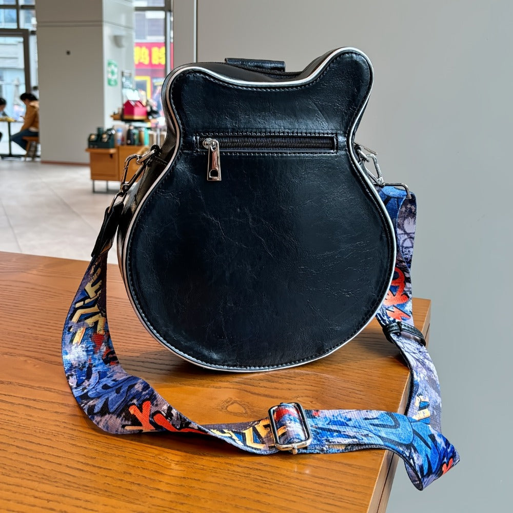 Crossbody Bag – Guitar Shaped Y2k Chain Rivet – detail view 12