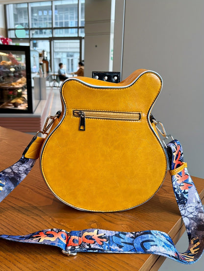 Crossbody Bag – Guitar Shaped Y2k Chain Rivet – detail view 19