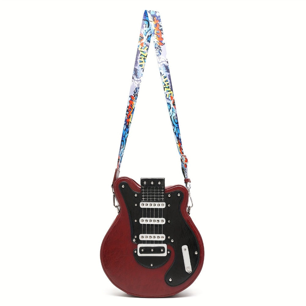Crossbody Bag for Women – Guitar Shaped Y2k Punk Style – detail view 22