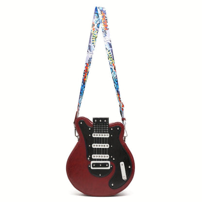 Crossbody Bag for Women – Guitar Shaped Y2k Punk Style – detail view 22
