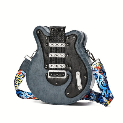 Crossbody Bag for Women – Guitar Shaped Y2k Punk Style – detail view 8
