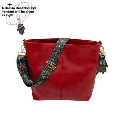 Crossbody Bag for Women – Large Capacity, Boho Hobo Evil Eye Pendant – detail view 29