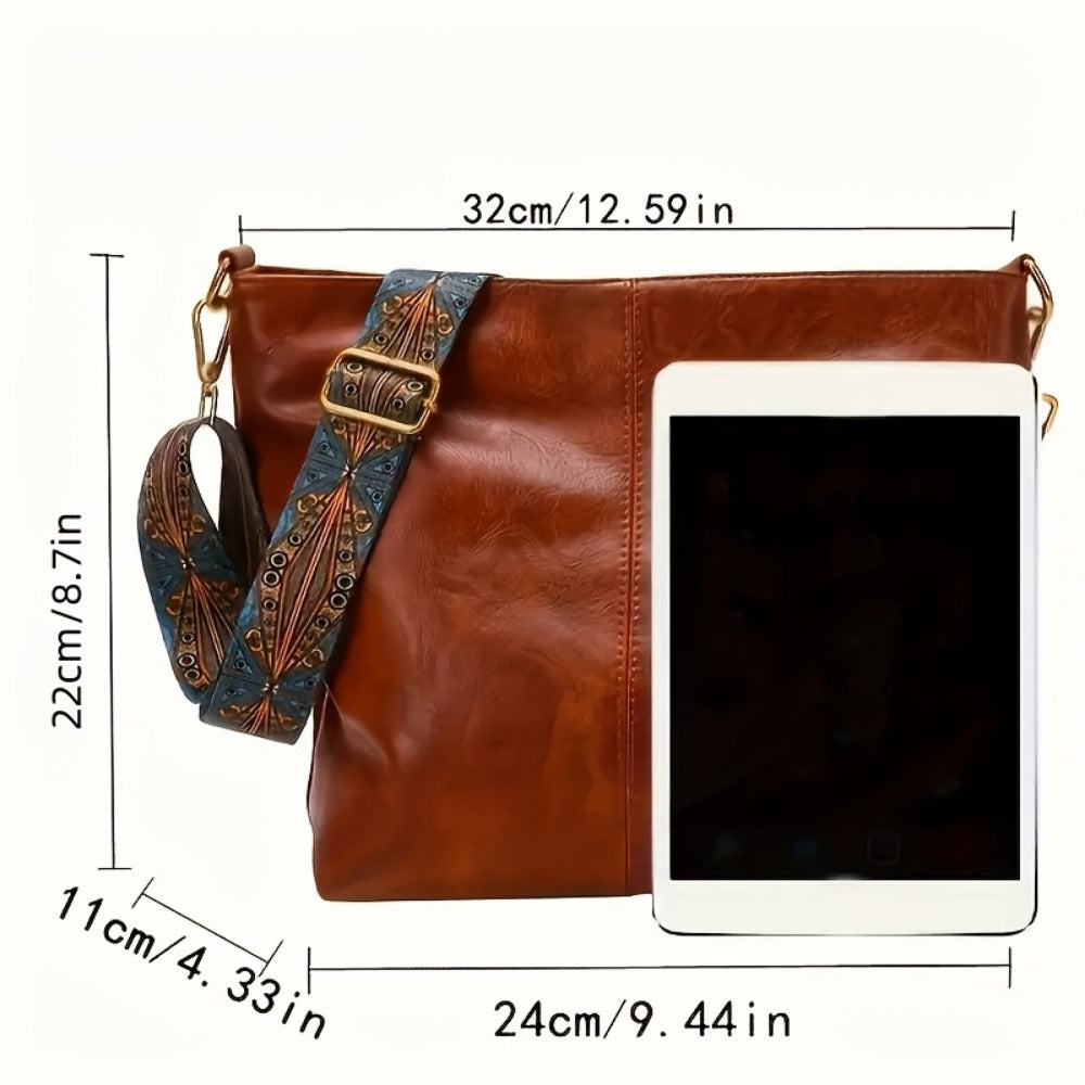 Crossbody Bag for Women – Large Capacity, Boho Hobo Evil Eye Pendant – detail view 13