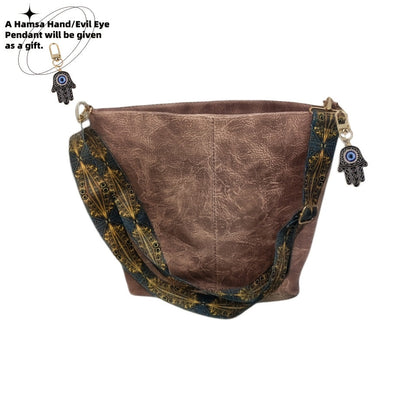 Crossbody Bag for Women – Large Capacity, Boho Hobo Evil Eye Pendant – detail view 4