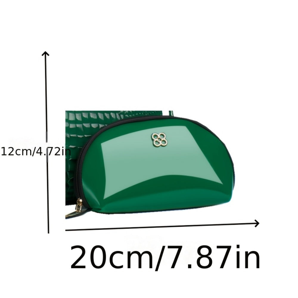 Crossbody Bag for Women – Large Capacity, Crocodile Print Large Capacity Set – detail view 14