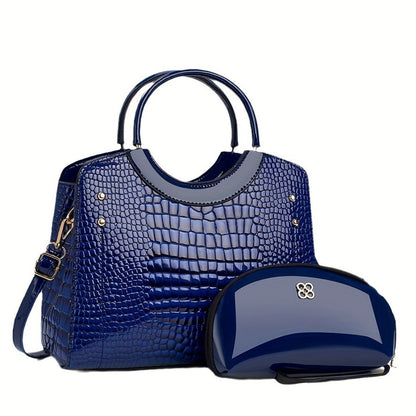 Crossbody Bag for Women – Large Capacity, Crocodile Print Large Capacity Set – detail view 29