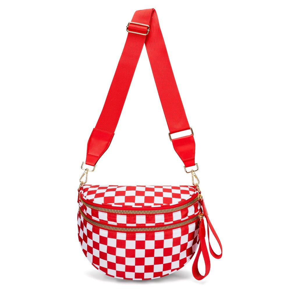 Crossbody Bag for Women – Large Capacity, Plaid Large Capacity Drawstring Closure – detail view 24