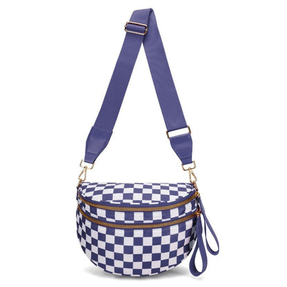 Crossbody Bag for Women – Large Capacity, Plaid Large Capacity Drawstring Closure – detail view 25