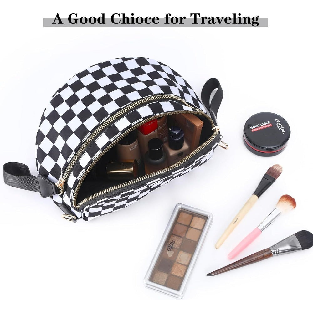 Crossbody Bag for Women – Large Capacity, Plaid Large Capacity Drawstring Closure – detail view 35