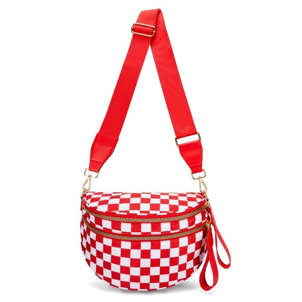 Crossbody Bag for Women – Large Capacity, Plaid Large Capacity Drawstring Closure – detail view 42