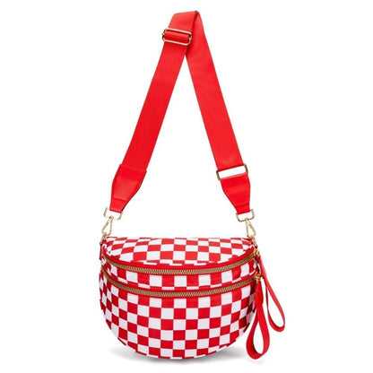 Crossbody Bag for Women – Large Capacity, Plaid Large Capacity Drawstring Closure – detail view 42