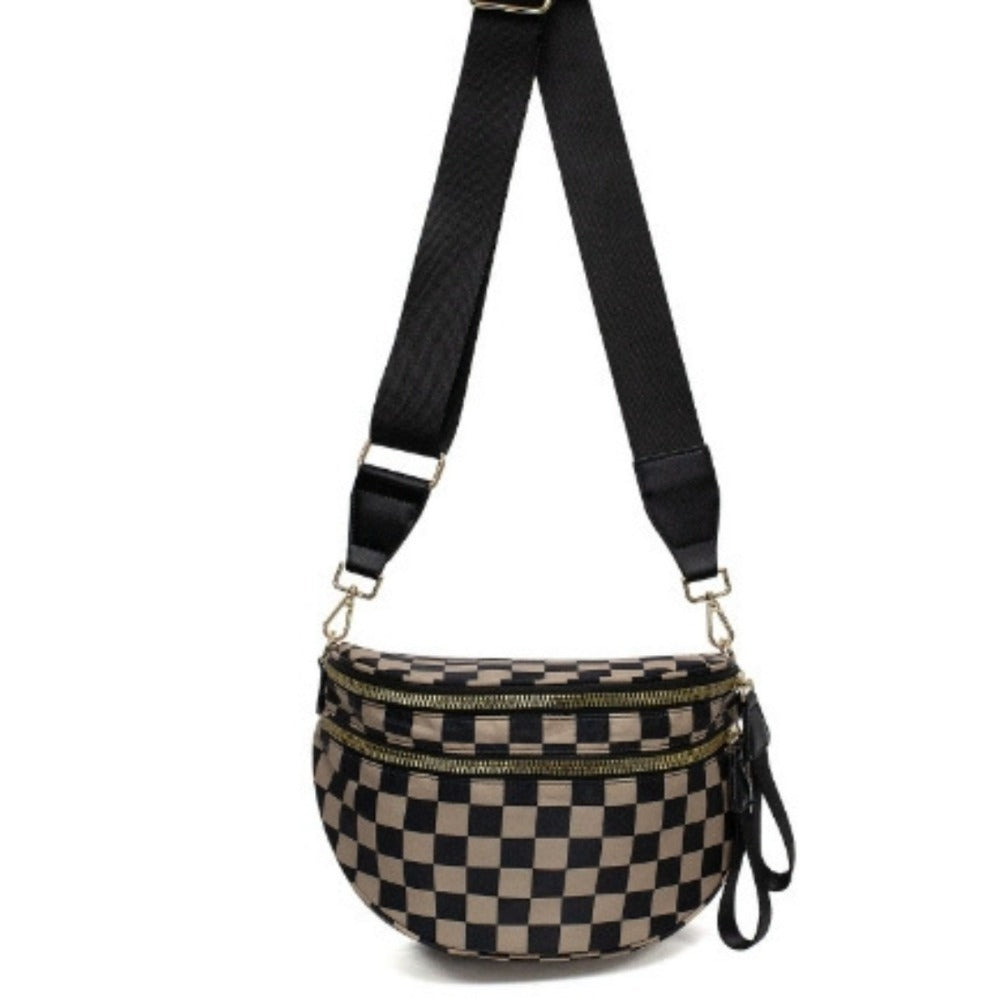Crossbody Bag for Women – Large Capacity, Plaid Large Capacity Drawstring Closure – detail view 43