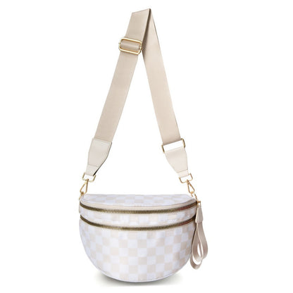 Crossbody Bag for Women – Large Capacity, Plaid Large Capacity Drawstring Closure – detail view 14