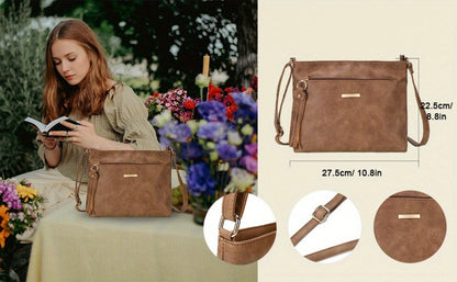 Crossbody Bag for Women – Large Capacity, Adjustable Strap, for Travel & Work – detail view 12